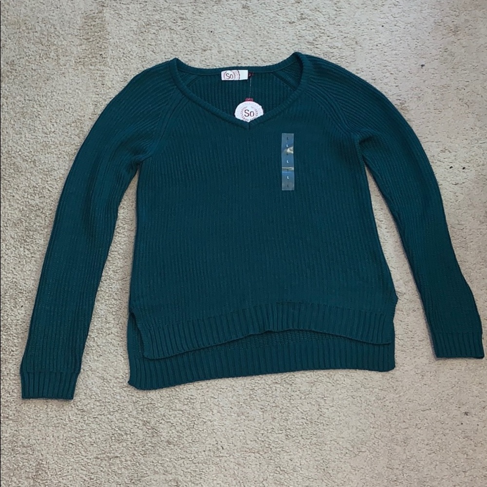 Green light weight sweater